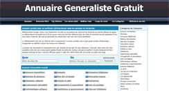 Desktop Screenshot of annuaire-generalistes.com